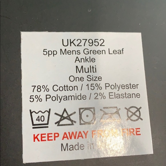 Urbanknit socks 5 pair men’s - Picture 2 of 3